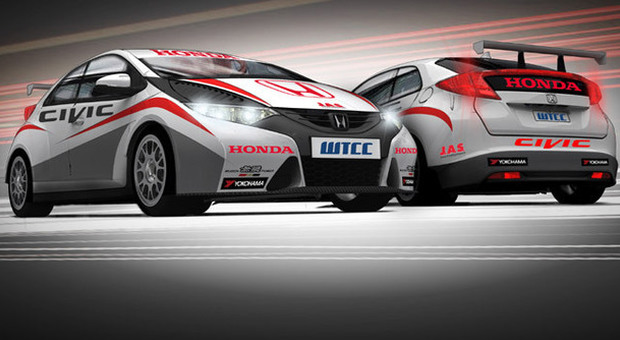 La nuova Honda Civic in versione WTCC che sarà guidata da Gabriele Tarquini