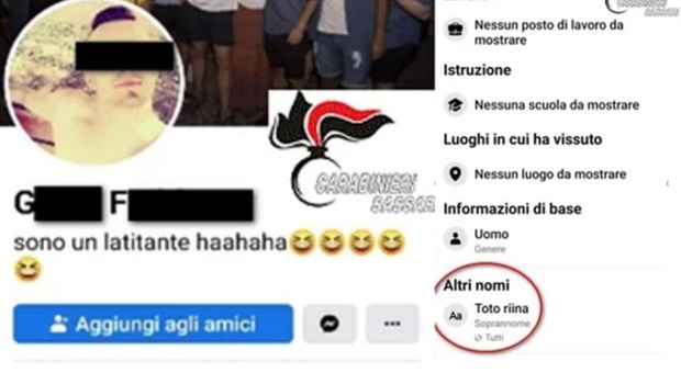 Scrive «sono un latitante» su Facebook (e lo è davvero): arrestato 24enne in Sardegna. Si paragonava a Totò Riina