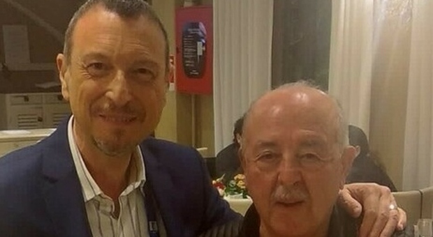 Pippo Balstreri, direttore di scena del Festival di Sanremo dal 1981, con Amadeus