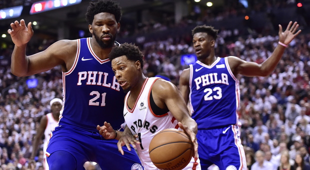 Lowry contro Embiid e Butler