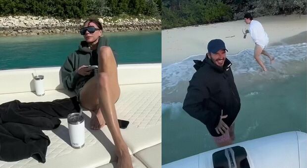 Victoria e David Beckham, le (costose) vacanze di Natale alle Bahamas: gite in yacht e partite di calcio, le foto su Instagram