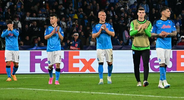 La delusione dei giocatori del Napoli