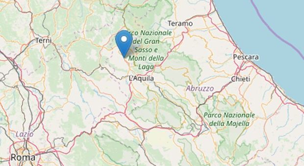 Terremoto a L'Aquila, scossa di magnitudo 3,7