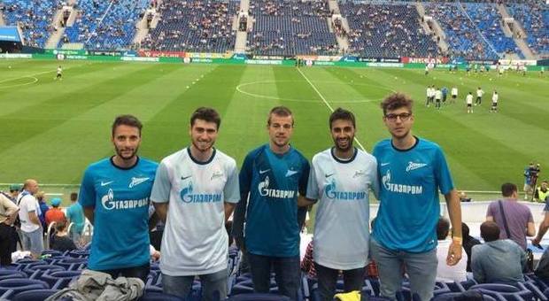 I cinque studenti di Castelfidardo alla Zenit Arena