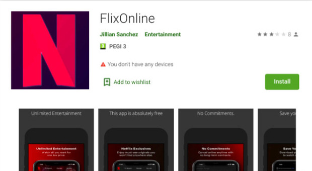 Falsa app Netflix promette abbonamento gratuito e invia chat su WhatsApp. Bloccata sul Play Store