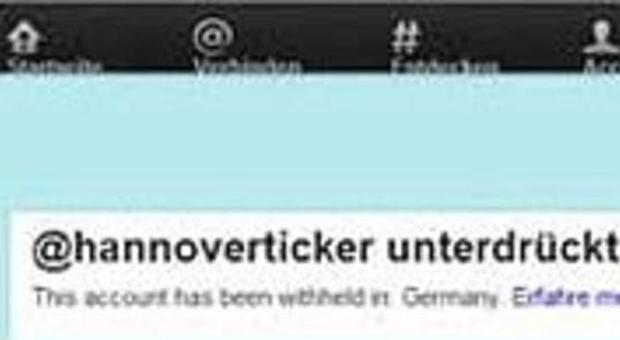 L'account Twitter censurato