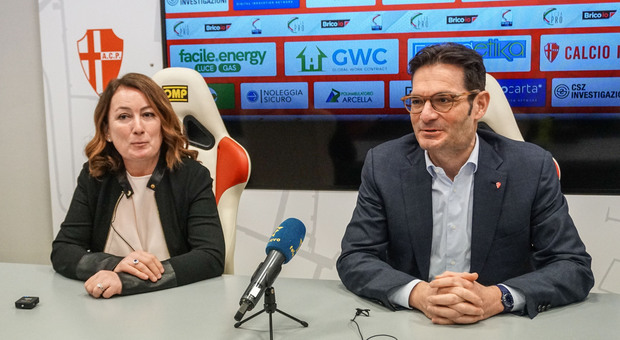 Il presidente e l'azionista di riferimento del Calcio Padova, Alessandra Bianchi e Joseph Oughourlian