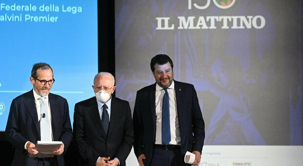 Salvini all'evento del Mattino: «Studenti del Sud non hanno stesse opportunità del Nord, Pnrr non è bacchetta magica»