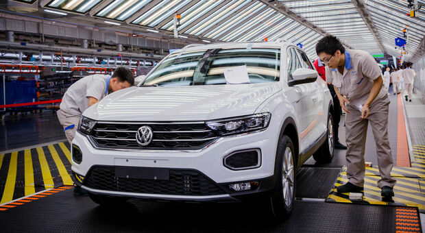 Una fabbrica Volkswagen in Cina