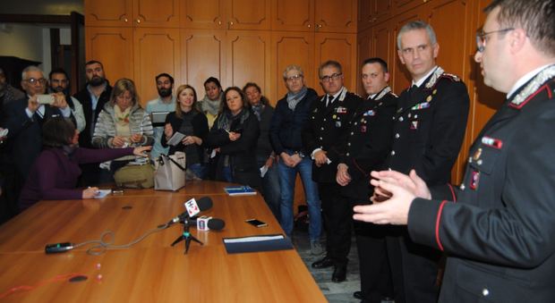 La conferenza stampa dei Carabinieri di Latina