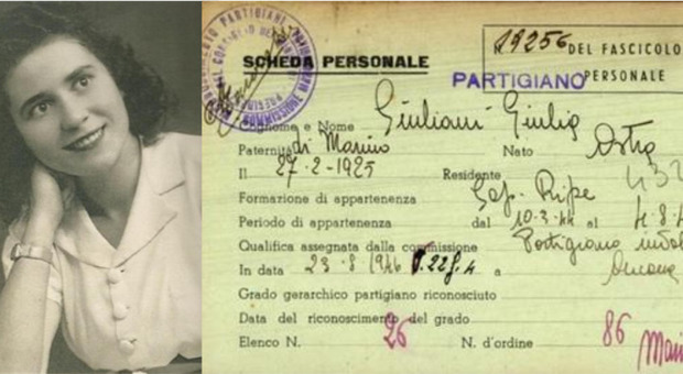 Giulia Giuliani, la partigiana arrestata perché si rifiutò di svelare ai nazifascisti dove si trovasse il suo compagno: i due si sposarono dopo il carcere