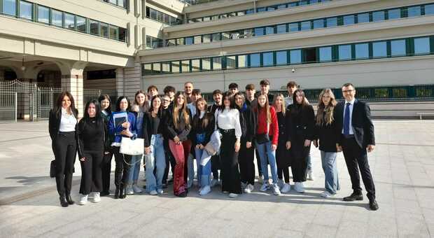 Gli studenti presso il Tribunale di Frosinone