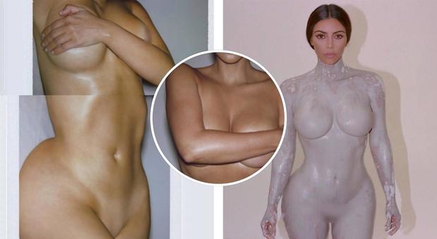 Kim Kardashian posa senza veli per lanciare un nuovo profumo