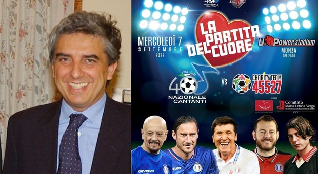 Partita del cuore: Totti, Massa, Morandi, Ruggeri. Il Dg Gian Luca Pecchini schiera i "pezzi da 90" «A Monza sarà una festa»