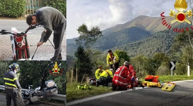 Incidente in moto, precipita in un dirupo come suo padre 10 anni fa: morto il 22enne Alessio Albini