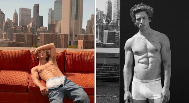 Jeremy Allen White in boxer bianchi si arrampica sui grattacieli di New York: è il nuovo volto di Calvin Klein