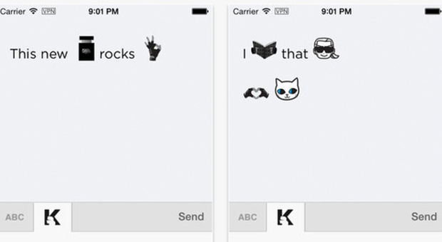Uno screenshot dell'App «EmotiKarl»