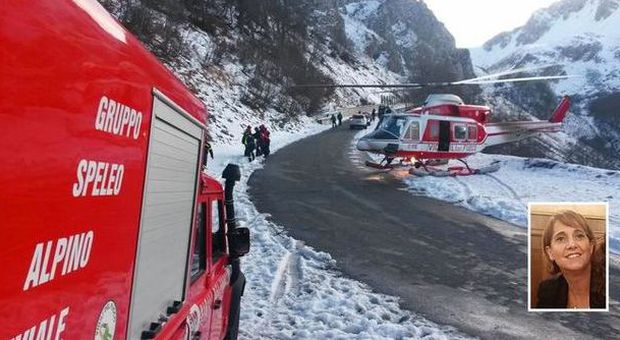 Quattro rocciatori scivolano in un canalone al Terminillo: muore Roberta Cenciotti Due i feriti, uno trasferito al Gemelli