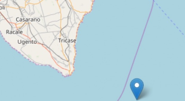 Scossa di terremoto nel Canale d'Otranto: avvertita nel Salento