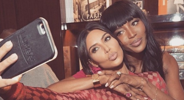 Kim Kardashian e Naomi Campbell (Instagram)