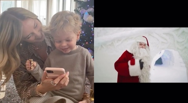 Chiara Ferragni, Leone riceve la videochiamata di Babbo Natale. Fan increduli: «Come si fa?»
