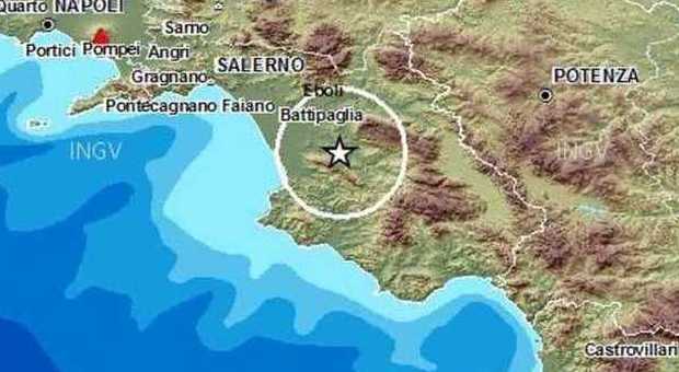 Terremoto nel Salernitano: scossa di magnitudo 4