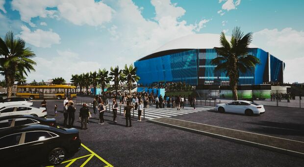 Un rendering del progetto New Arena