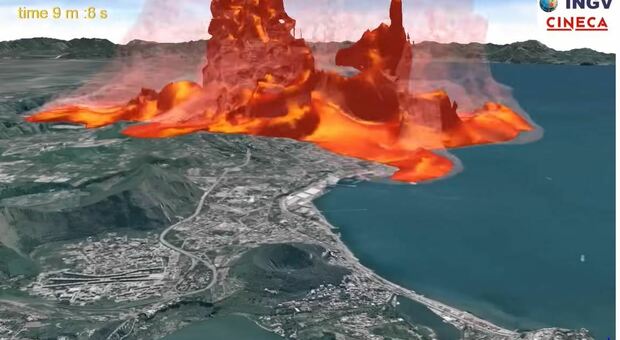 Campi Flegrei, la simulazione dell'eruzione: cosa succederebbe e quali zone sarebbero colpite. Il video