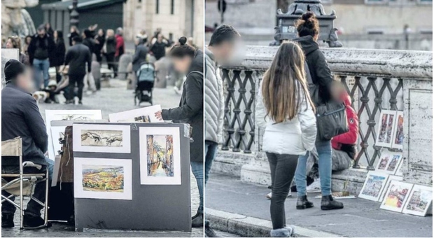 La truffa dei pittori di strada: stampe vendute per dipinti. «In un mese si possono guadagnare oltre 1.000 euro»