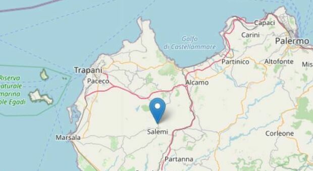 Terremoto nel Trapanese: scossa di magnitudo 3.4 con epicentro a Salemi