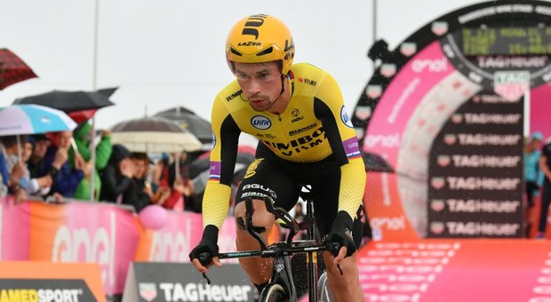 Giro d'Italia, Roglic vince la crono di San Marino, Nibali 4°. Conti resta in rosa