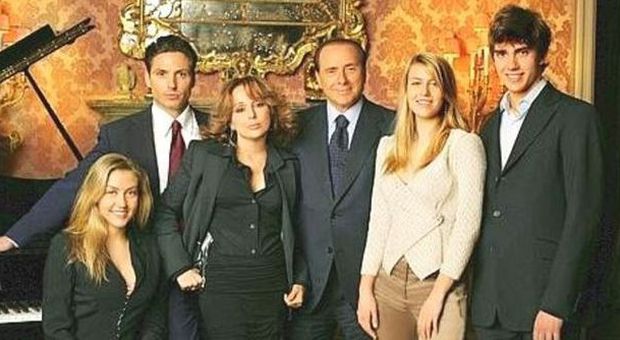 Berlusconi con i figli