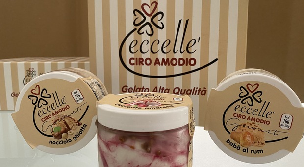 Nascono i gelati Ciro Amodio della linea Eccellé con latte 100% italiano e di alta qualità