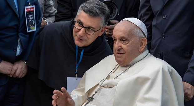 Padre Enzo Fortunato con Papa Francesco
