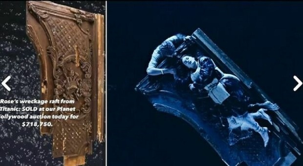 Titanic, venduta la zattera del film che salvò Kate Winslet (ma non Leonardo Di Caprio): il prezzo record battuto all'asta