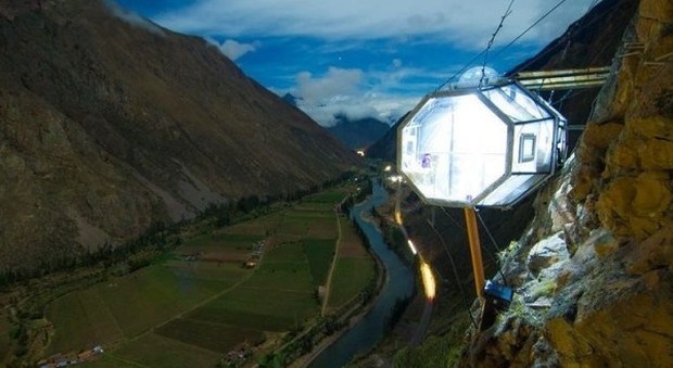 Dormire in un hotel-capsula in Perù