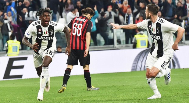 Juventus - Milan, Kean segna il gol decisivo