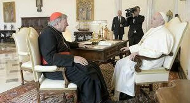 Udienza tra il Papa e il cardinale Pell due settimane fa Udienza tra il Papa e il cardinale Pell due settimane fa