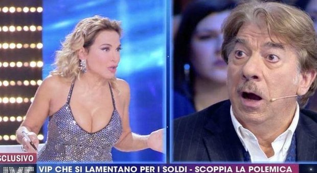Domenica Live, Marco Columbro furioso con Barbara D'Urso: «Basta o ti strappo il vestito»