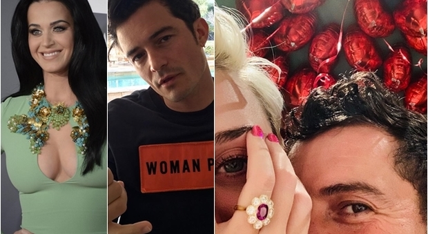 Katy Perry e Orlando Bloom, l'anello di fidanzamento su Instagram