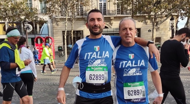 Due atleti dell'Alto Lazio alla Maratona di Parigi