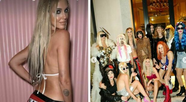 Chiara Ferragni "cattiva ragazza" per Halloween: party hot a tema female popstar