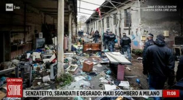Maxi sgombero case a Milano, a Storie Italiane un occupante: «Pentito? In quel momento pensi solo ai tuoi figli»