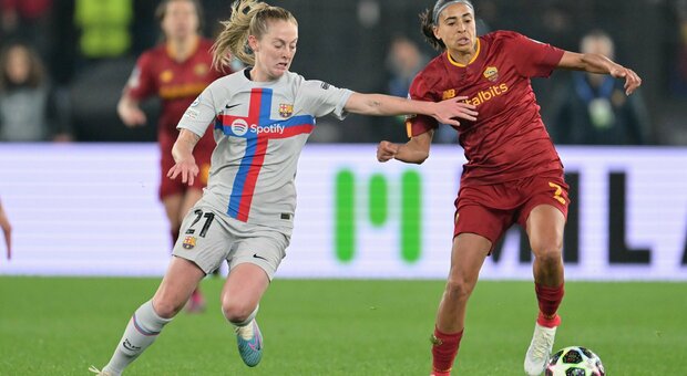 Roma femminile, impresa sfiorata: perde 0-1 con il Barcellona in Champions. Olimpico da record: 39.454 spettatori