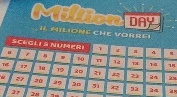 Million Day i numeri vincenti di mercoledì 6 maggio 2020