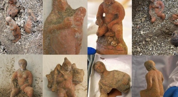 Il "presepe" dell'antica Pompei: emergono 13 statuine in terracotta dagli scavi in una domus
