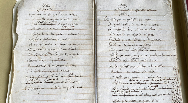 Giacomo Leopardi, gli autografi online alla Biblioteca nazionale Vittorio Emanuele III