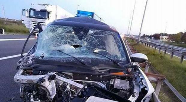 Auto distrutta dopo l'incidente stradale: Ninkovic ricoverato in un ospedale croato