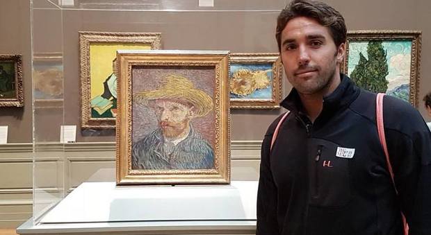 Alex Giorgetti insieme a Van Gogh