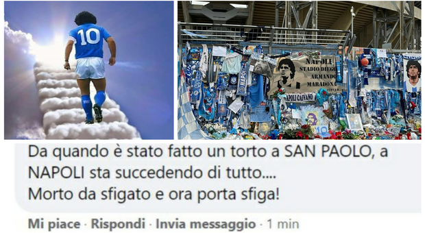 «Dopo il torto a San Paolo la sfiga di Diego sul Napoli», furia sul web